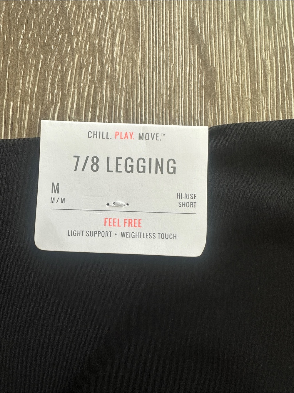 aerie - Black 7/8 Feel Free Leggings - High Rise - Cropped - Size M - NWT - Picture 4 of 8